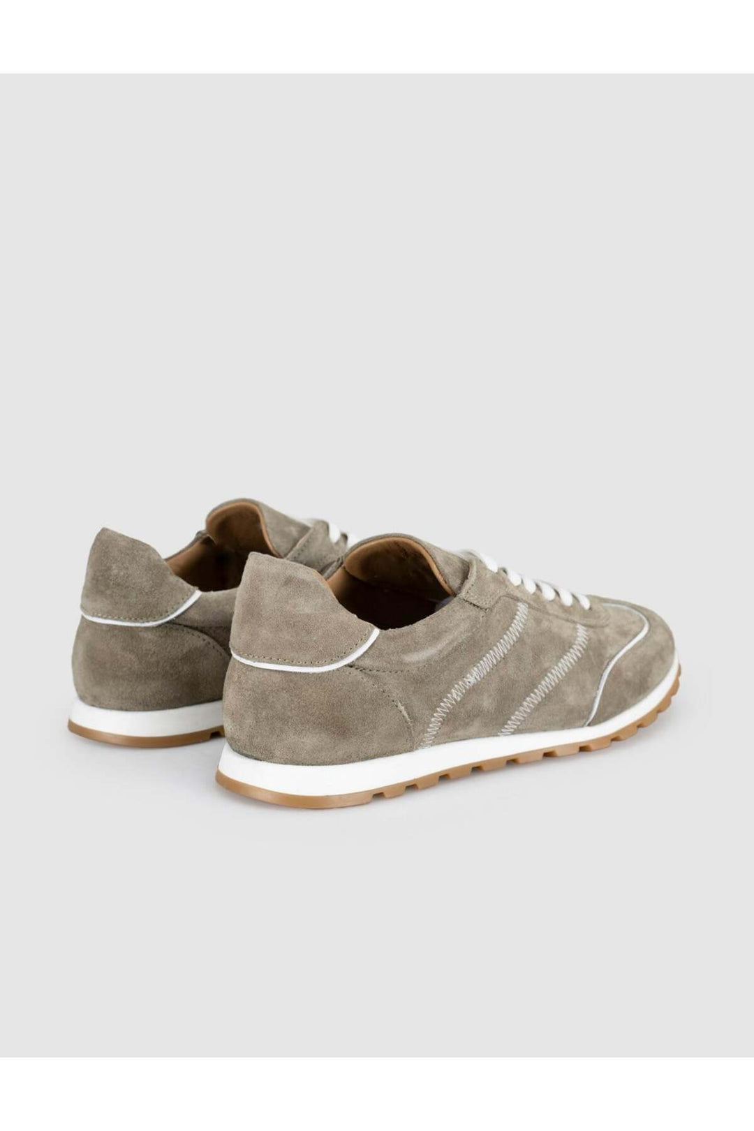 Cabani Shoes Baskets décontractées en cuir véritable pour femmes en vison - Multicolore