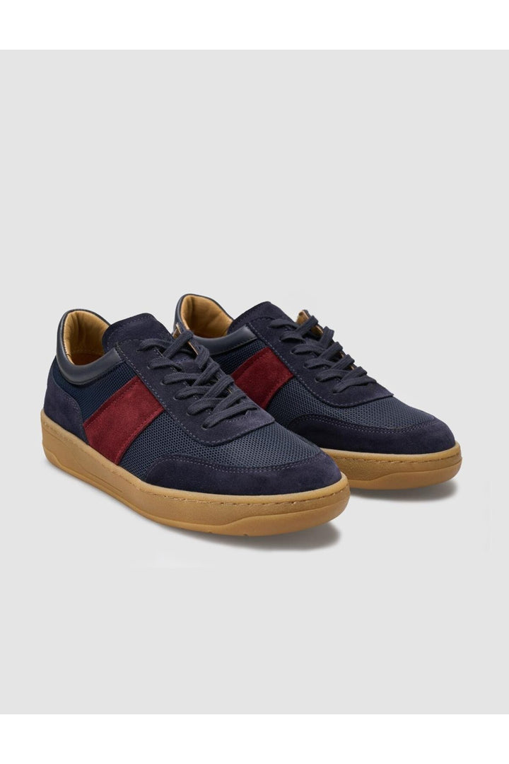 Cabani Shoes %100 Cuir Véritable Daim Bleu marine Chaussures de Sport Femme - Bleu marine