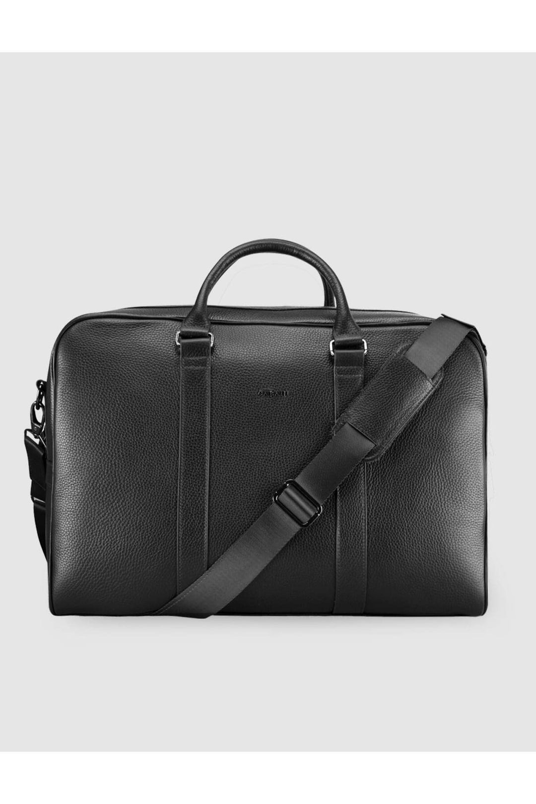 Cabani Shoes Sac en cuir véritable noir pour homme, sac à main et de voyage. - Noir