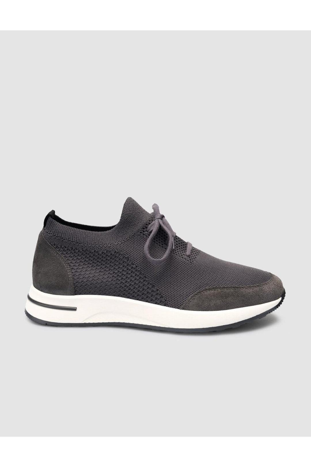 Cabani Shoes Chaussures de sport pour hommes en tricot gris avec lacets - Gris