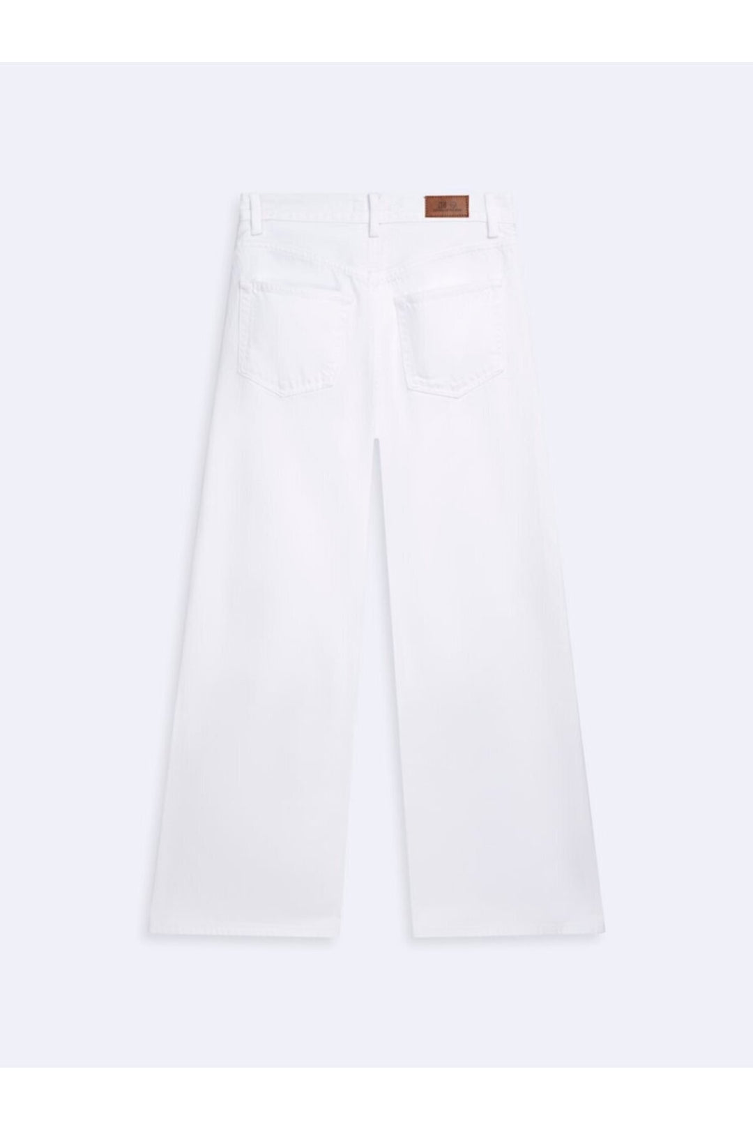 LTB Pantalon Jean Blanc Taille Haute à Jambes Larges Vionne - Blanc