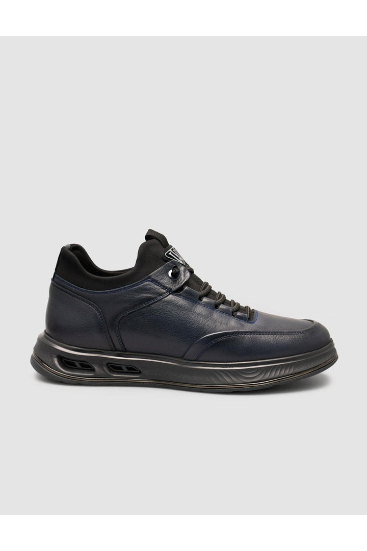 Cabani Shoes Chaussures de sport pour hommes à lacets bleu marine - Bleu marine