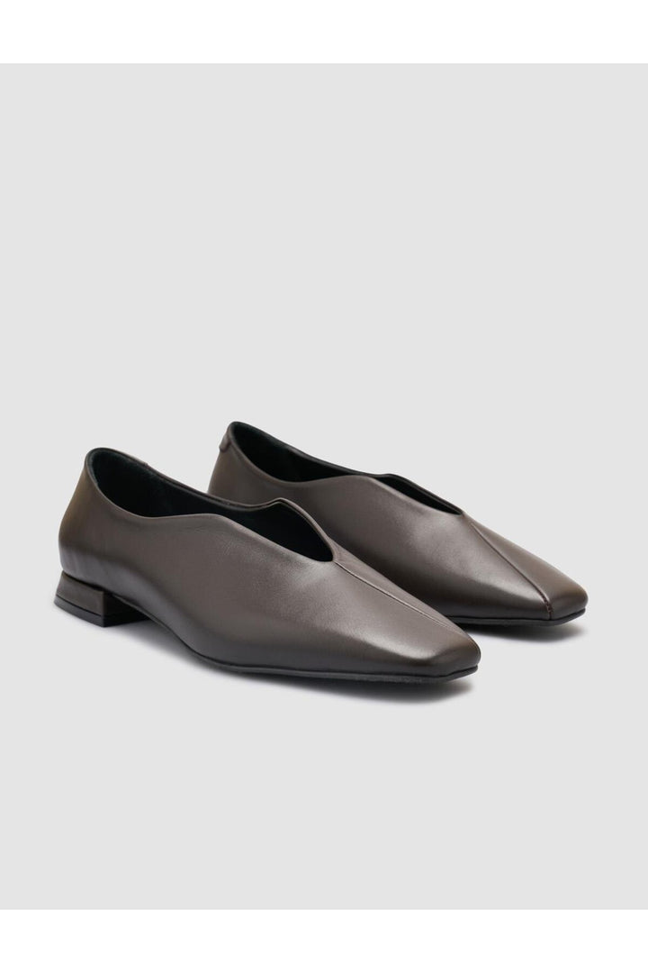 Cabani Shoes %100 Cuir véritable Ballerines femmes Marron - Marron