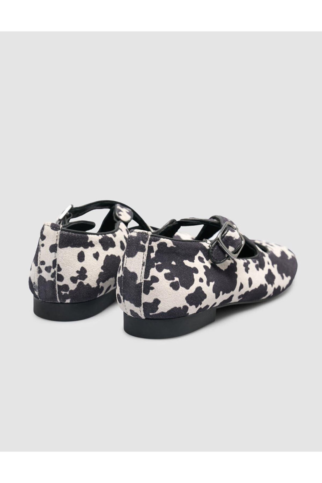 Cabani Shoes Ballerines pour femmes en cuir véritable 100% noir et blanc - Noir / Blanc