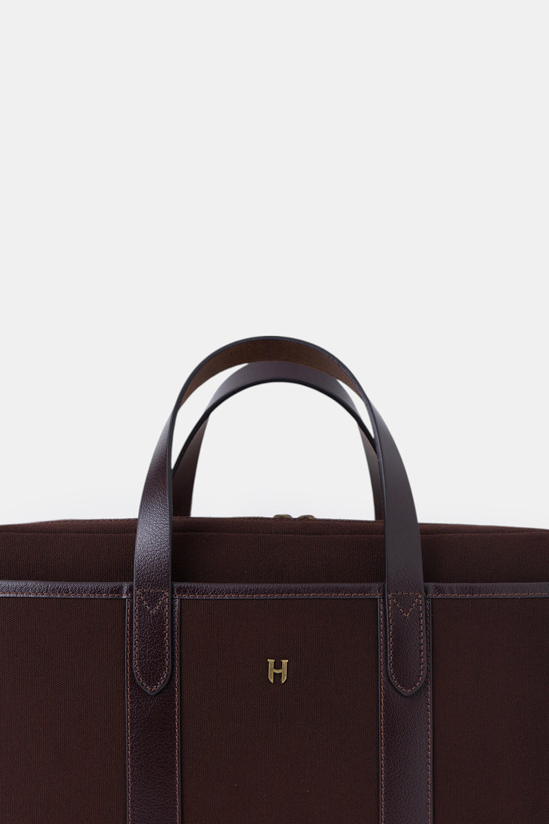 Helmbrook Sac pour ordinateur portable Benedict en cuir véritable 15,6"à deux compartiments pour homme