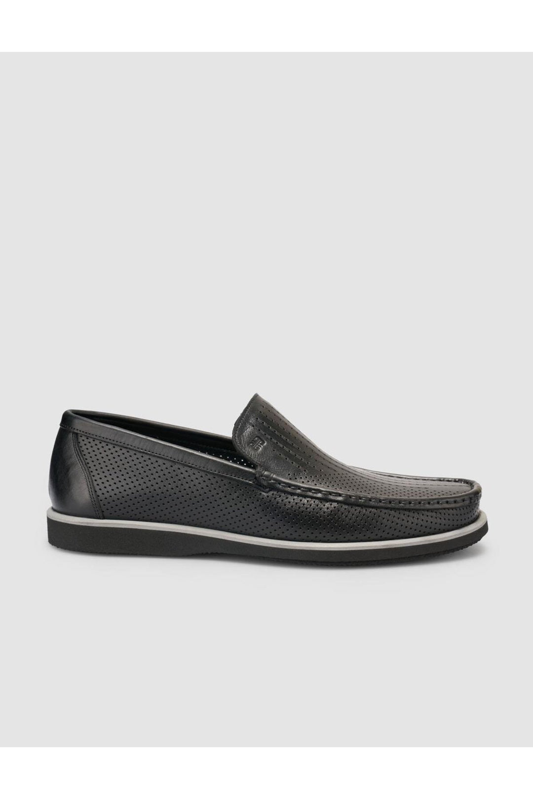 Cabani Shoes %100 Cuir véritable Noir Mocassins pour hommes - Multicolore