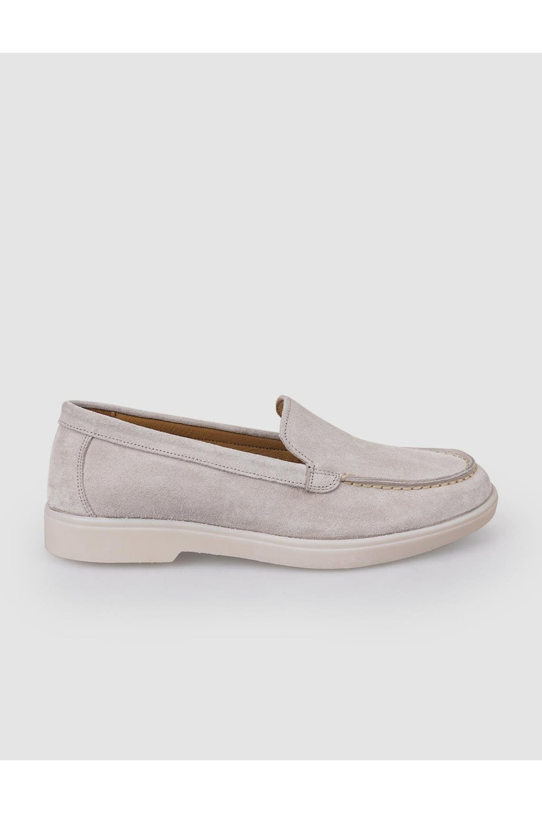 Cabani Shoes MonaMae 100% Cuir Véritable Beige Suédé Mocassins Femme - Beige