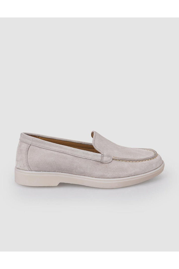 Cabani Shoes MonaMae 100% Cuir Véritable Beige Suédé Mocassins Femme - Beige