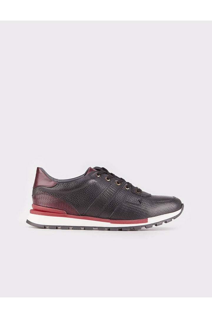 Cabani Shoes Chaussures de ville pour hommes en cuir véritable noires à lacets - Noir