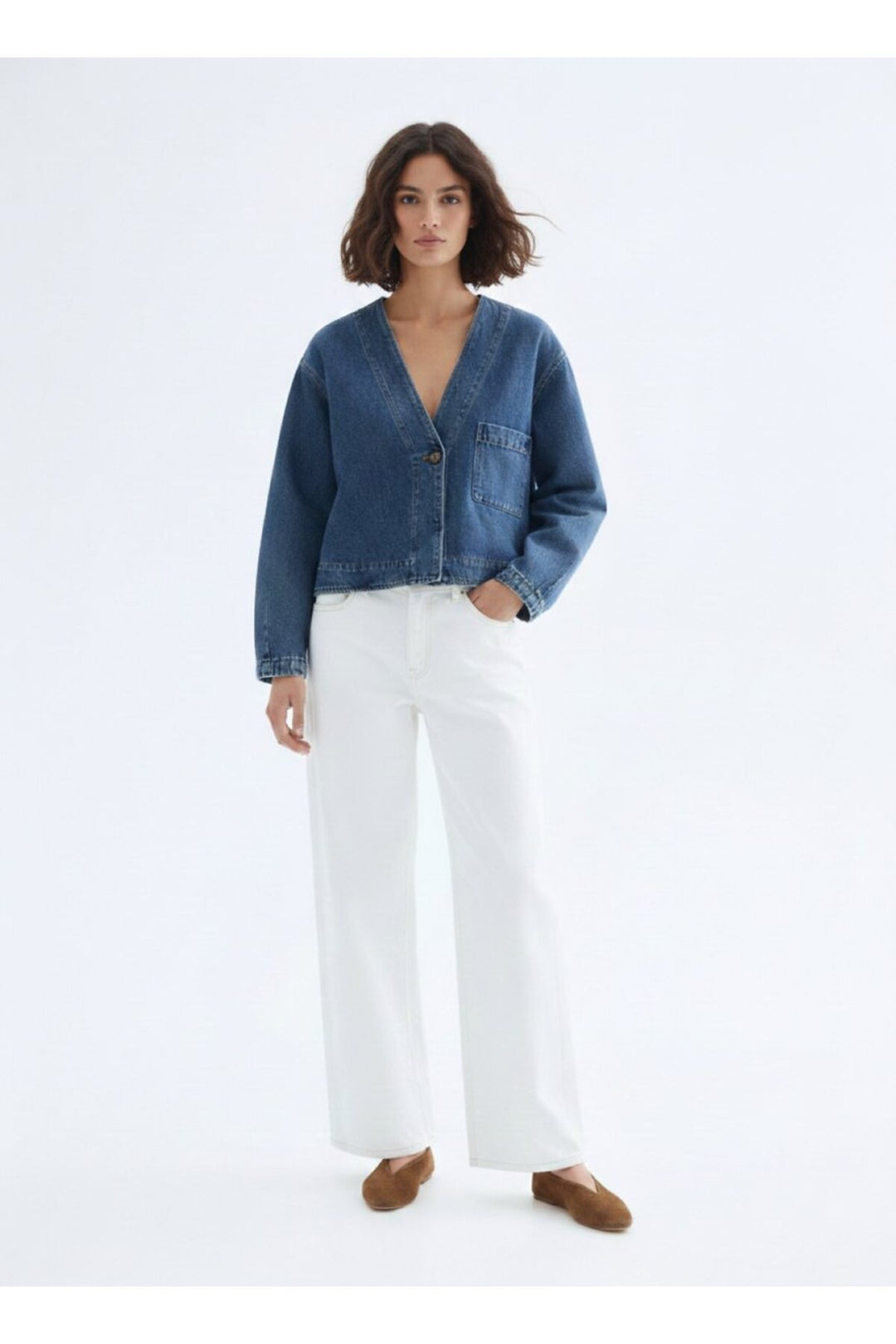 LTB Blouse Lariel Mid Indigo - Bleu