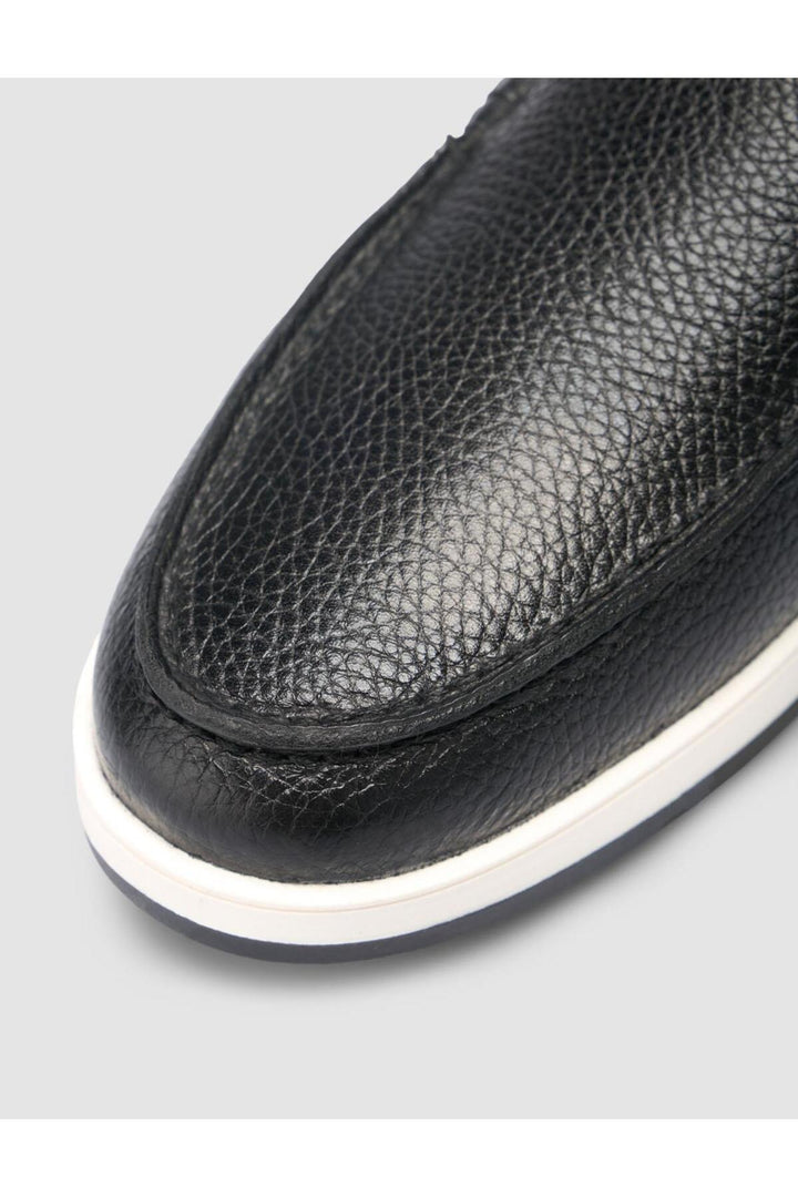 Cabani Shoes %100 Cuir véritable Noir Mocassins pour hommes - Noir