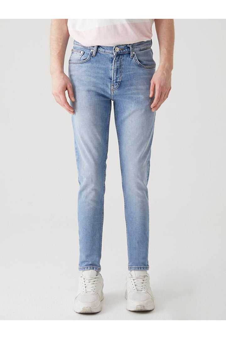 LTB Jean taille moyenne à jambes étroites Smarty Y - orta Bleu_54648