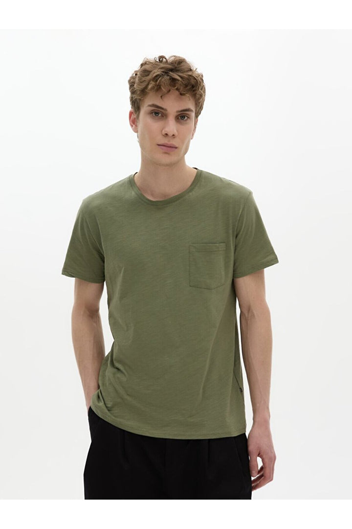 LTB T-shirt vert avec poche