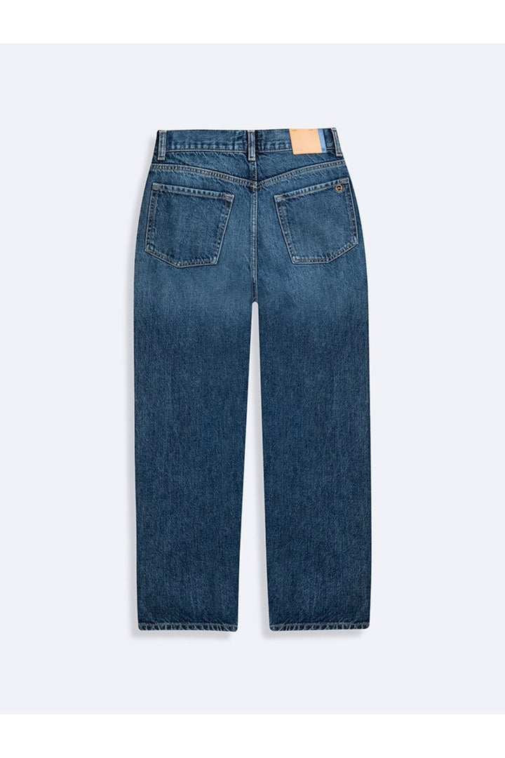 LTB Pantalon en jean bleu taille haute à jambes droites Julen