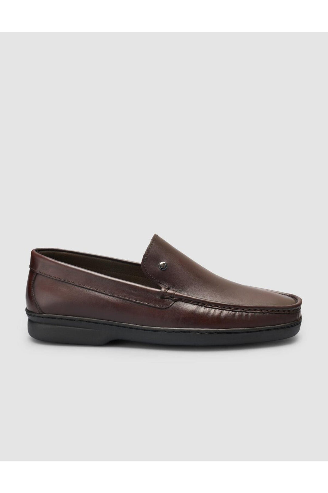 Cabani Shoes %100 Cuir véritable Mocassins marron avec détails de couture - Marron