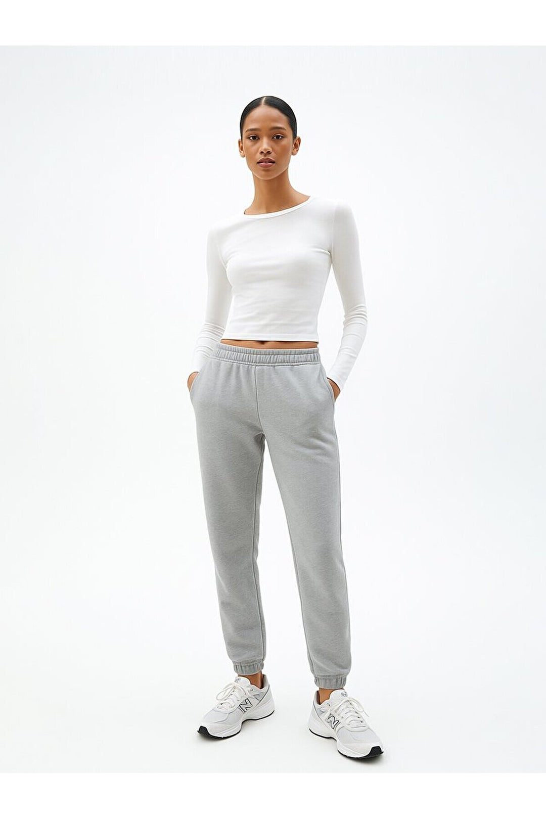 LTB Survêtement gris à taille élastique et jambes étroites