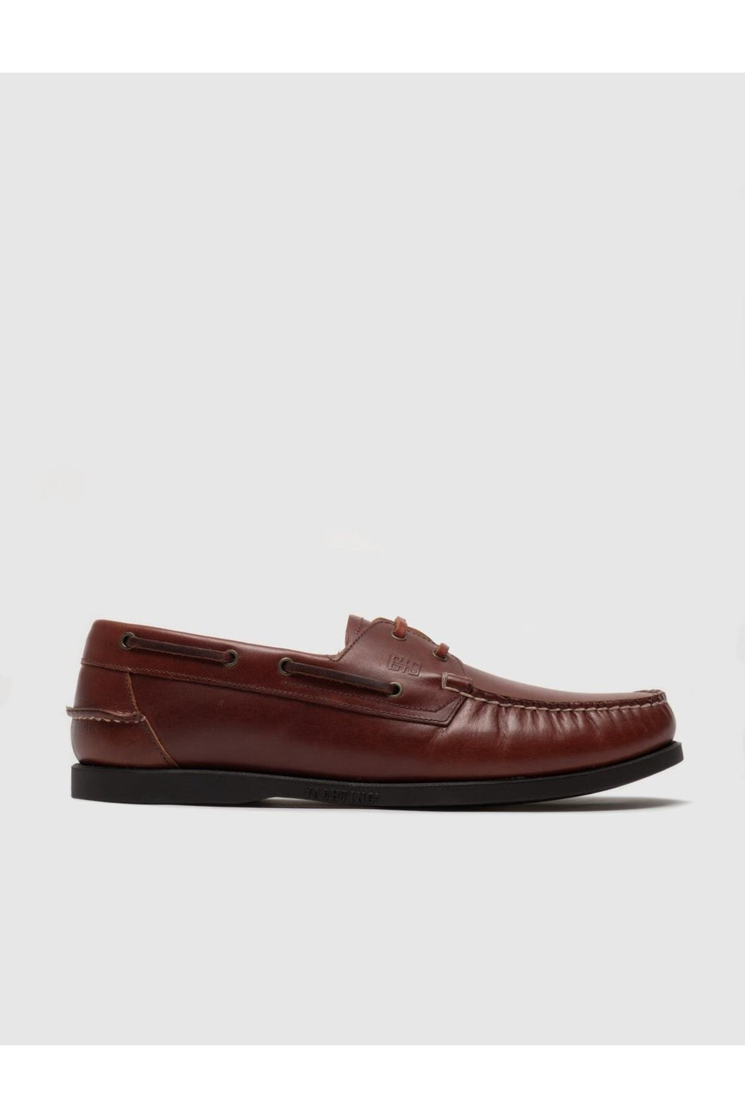 Cabani Shoes Chaussures de ville pour hommes en cuir véritable marron à lacets - Marron