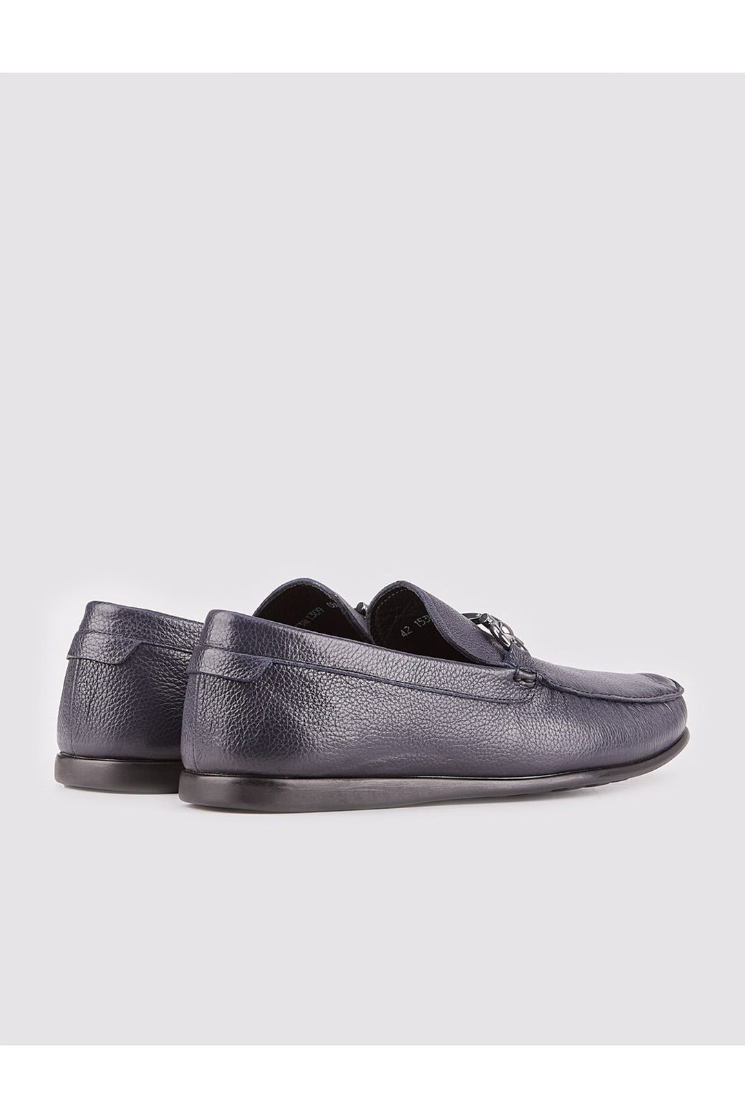 Cabani Shoes Mocassins pour hommes en cuir véritable bleu marine - Bleu marine