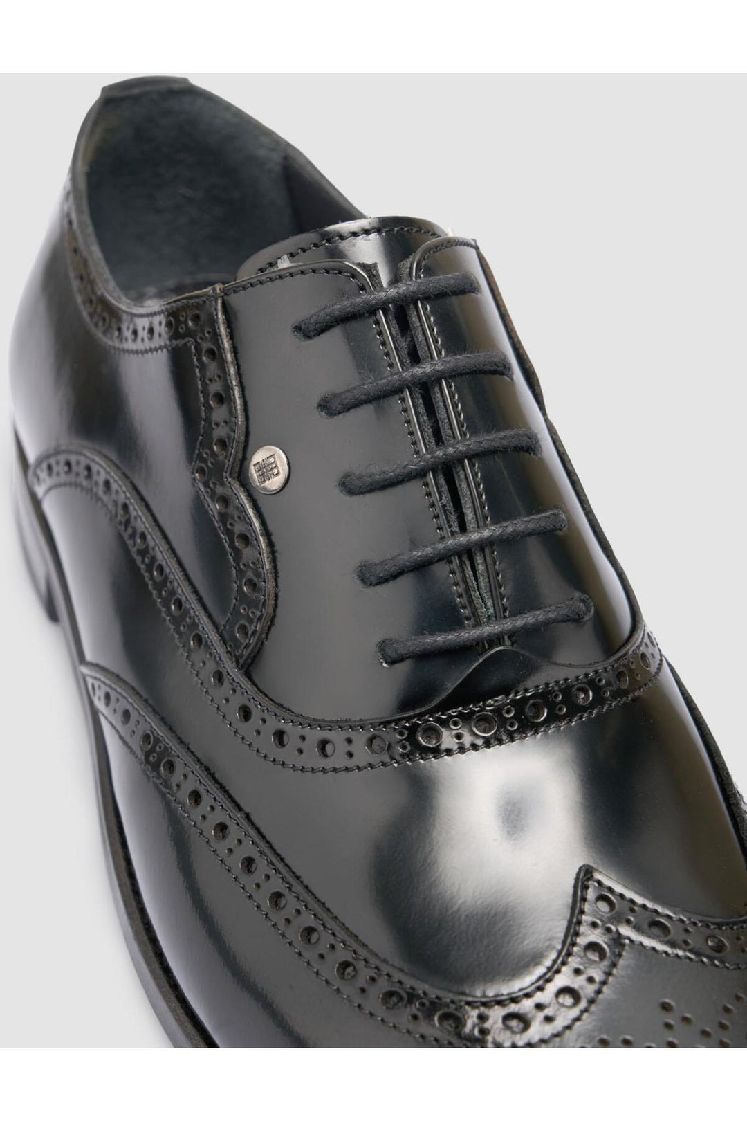 Cabani Shoes Chaussures classiques pour hommes en cuir véritable noir à motifs 100% - Multicolore