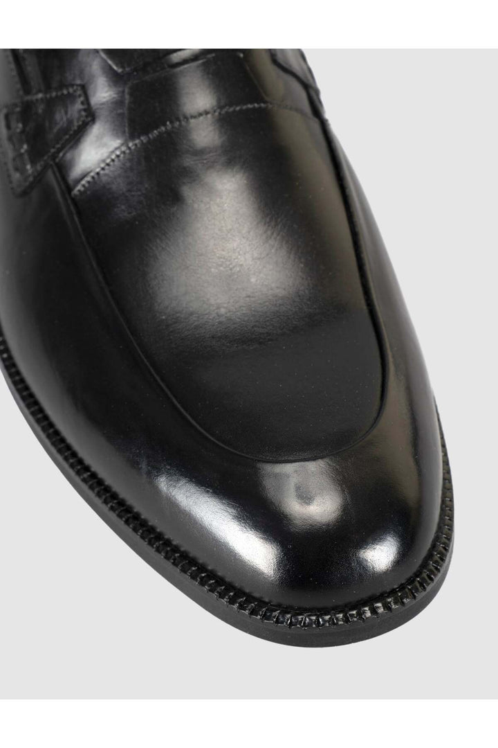 Cabani Shoes Chaussures classiques pour hommes noires avec détails en crocodile - Multicolore