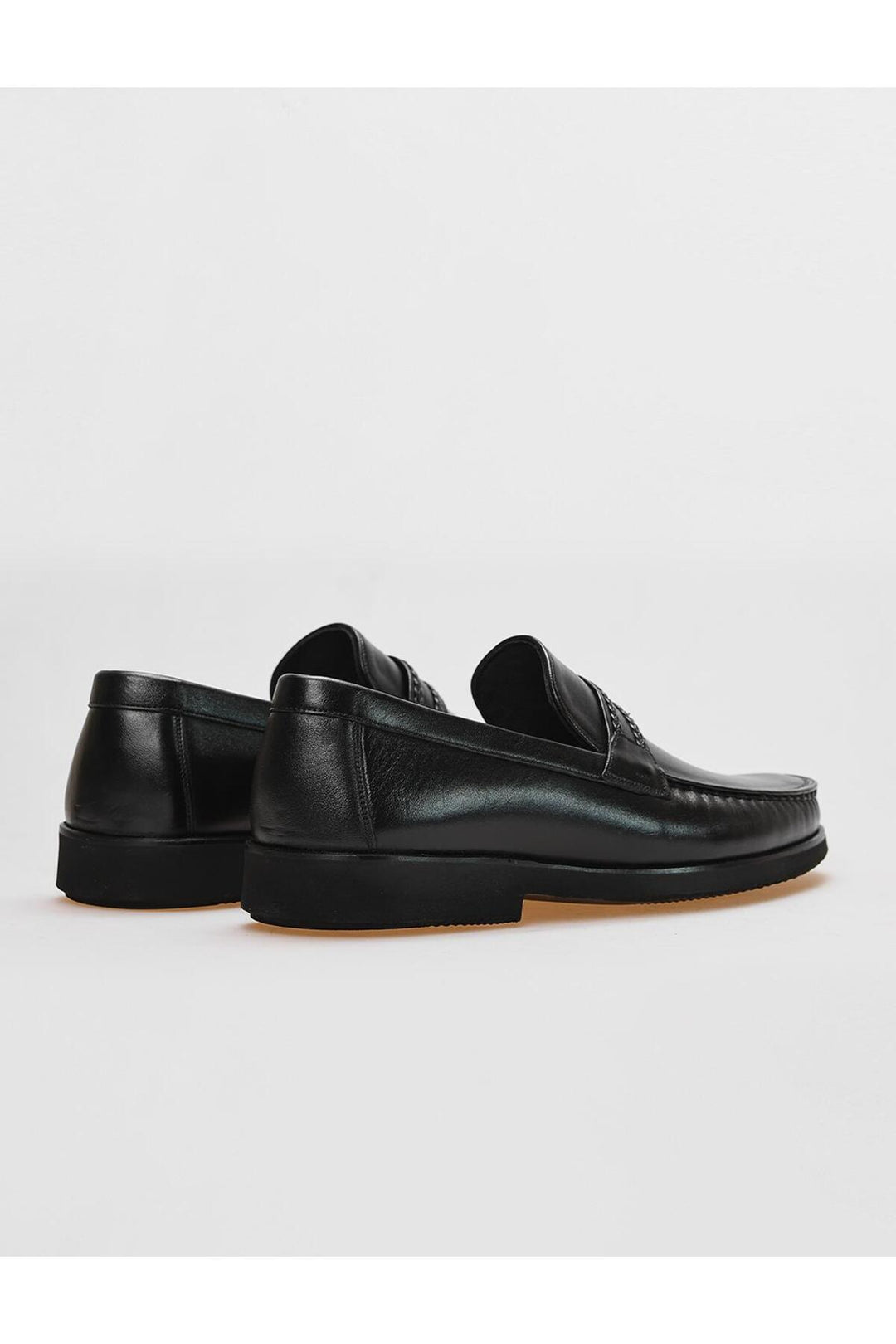 Cabani Shoes Chaussures classiques pour hommes en cuir véritable avec détails de ceinture noire - Multicolore