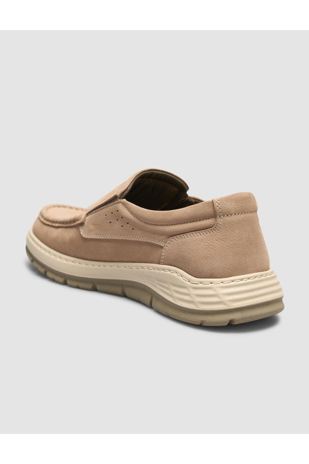 Cabani Shoes Mocassins pour hommes en cuir véritable couleur sable - Vison