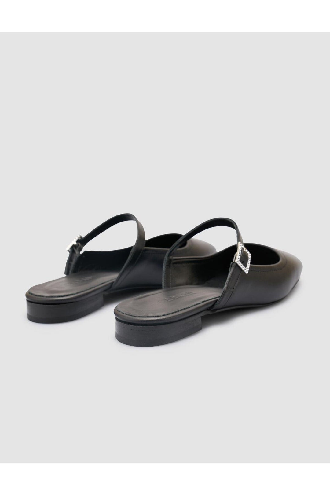 Cabani Shoes %100 Cuir Véritable Ballerines Noires pour Femmes - Noir