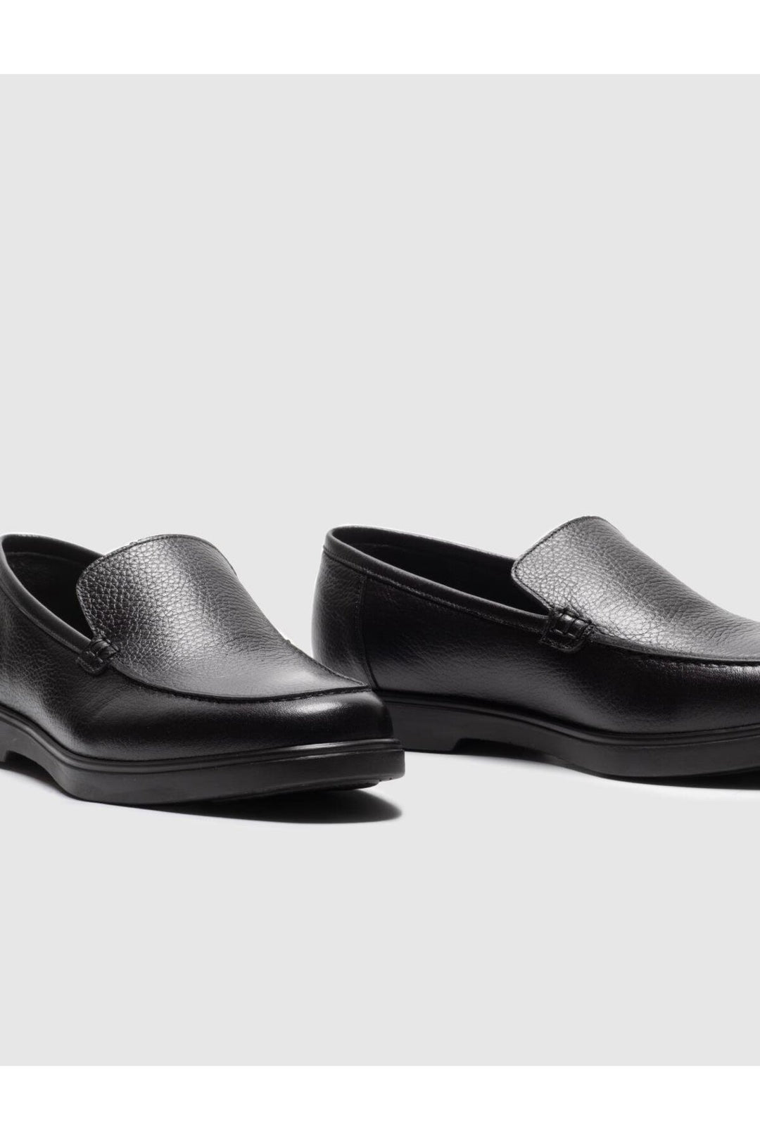 Cabani Shoes Mocassin homme en cuir véritable noir - Multicolore