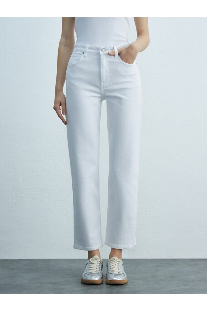 LTB New Wanda Jean Pantolon Droit Coupe Confortable - Blanc_100