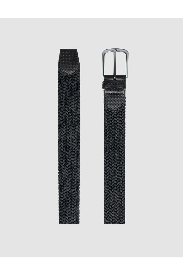 Cabani Shoes Ceinture en tricot noire pour homme - Noir