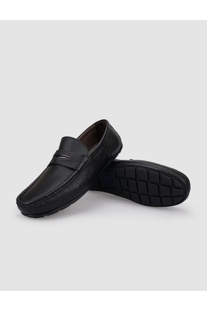 Cabani Shoes %100 Cuir véritable Noir Mocassins pour hommes - Multicolore