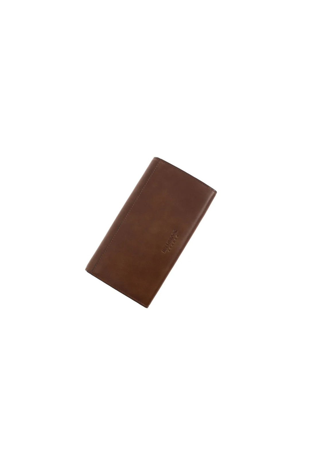 Helmbrook Grand Portefeuille en Cuir Véritable pour Femme Fermeture Éclair Protégée par RFID Charlotte Tan Bleu Marine