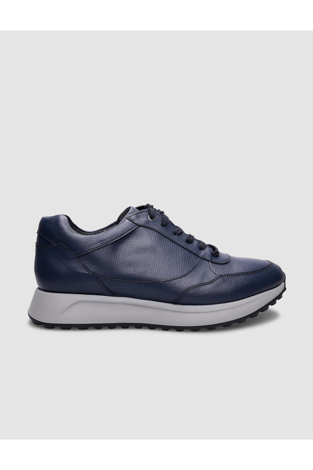 Cabani Shoes %100 Cuir Véritable Chaussures de Sport pour Hommes à Lacets Bleu marine - Bleu marine