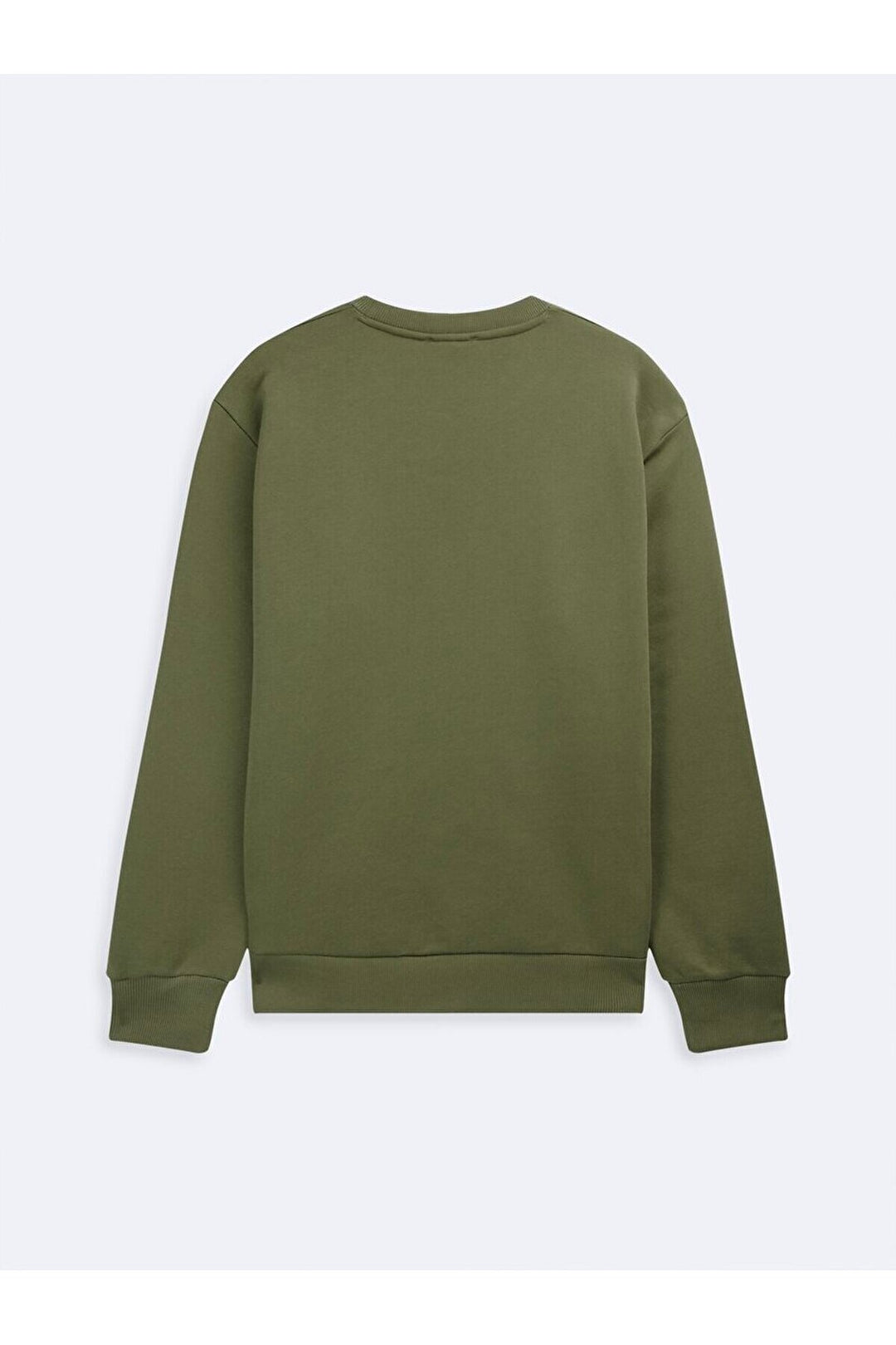 LTB Sweat vert à manches longues avec encolure zéro et imprimé pression