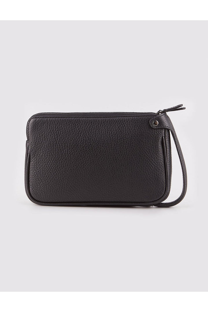 Cabani Shoes Sac à main en cuir véritable noir - Noir