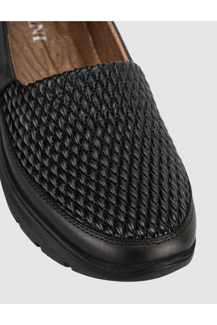Cabani Shoes Chaussures pour femmes avec semelle orthopédique en cuir véritable et détails en tressé. - Multicolore
