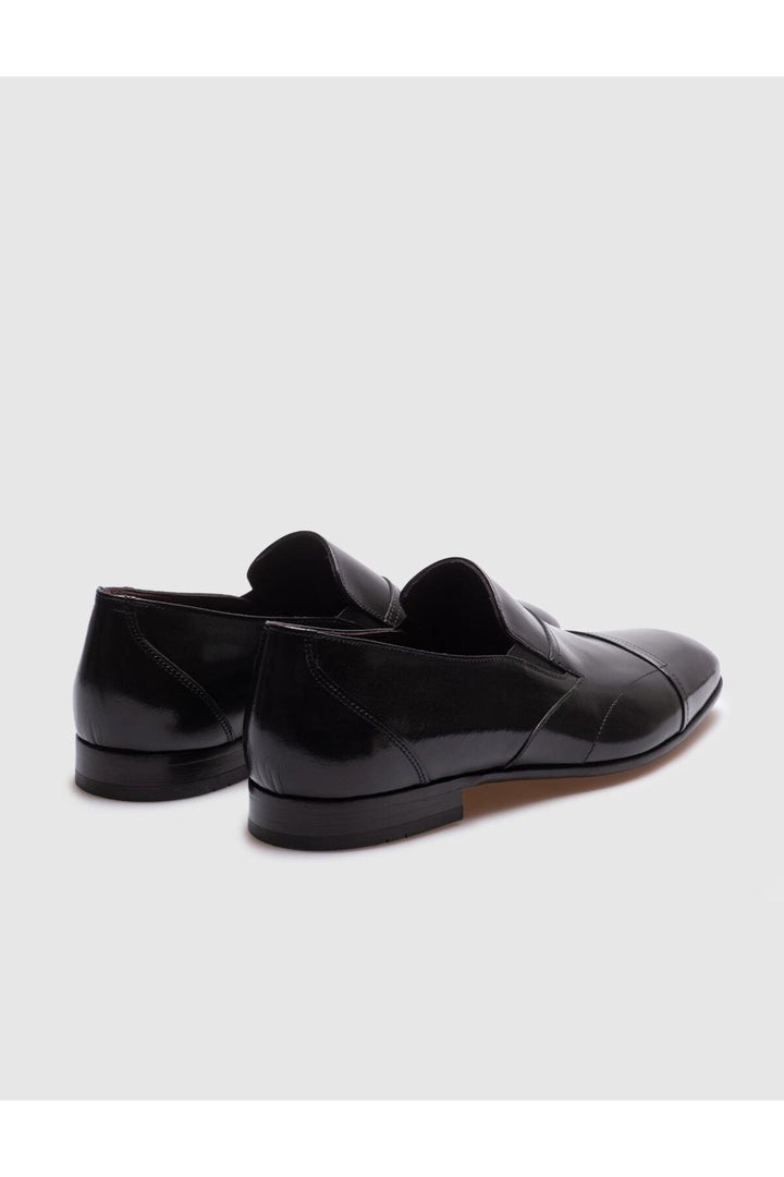 Cabani Shoes Chaussures classiques pour hommes en cuir véritable noires - Multicolore