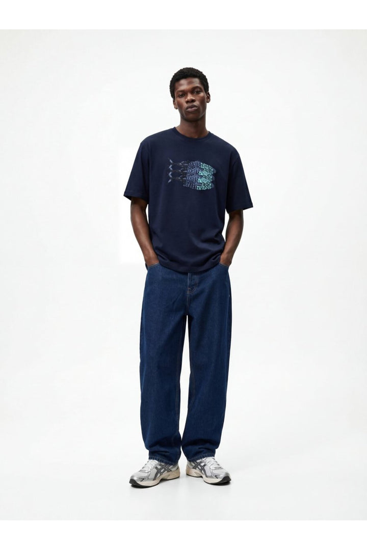 LTB T-shirt imprimé Bleu marine - Bleu marine