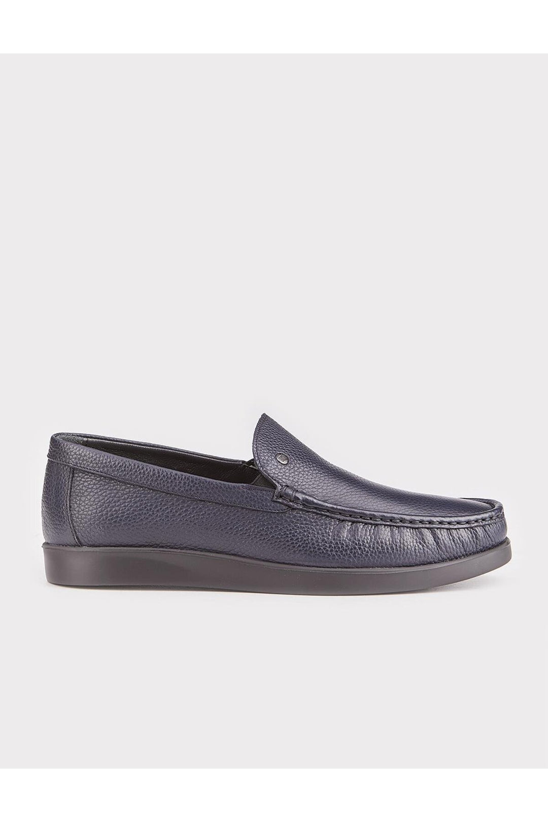 Cabani Shoes Chaussures de ville pour hommes en cuir véritable avec semelle en caoutchouc légère bleu marine - Bleu marine