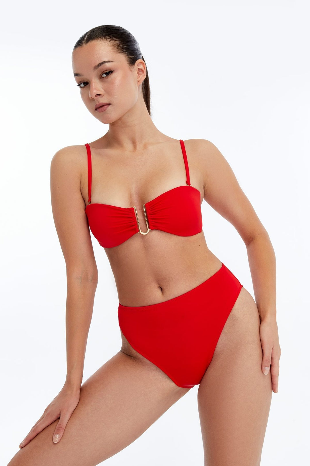 Lovely Things PRISCILLA Haut de bikini sans bretelles - Rouge