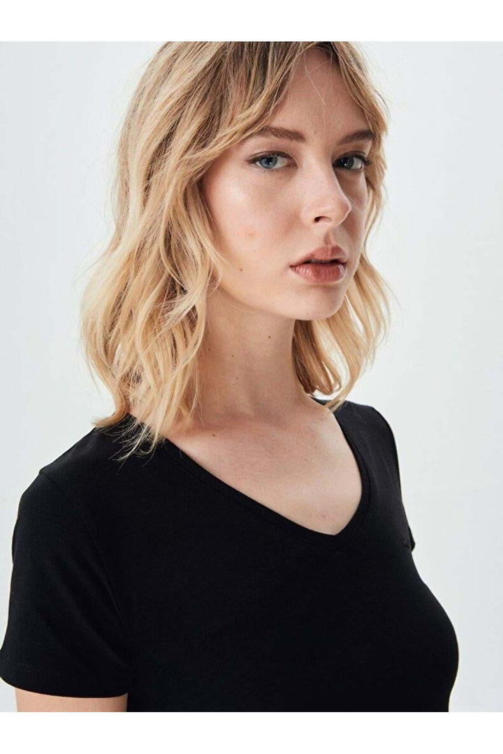 LTB T-shirt à manches courtes pour femme Ripado à col en V 12258016560033