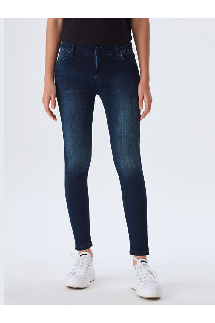 LTB Jean pantalon taille moyenne Lonia - Bleu_