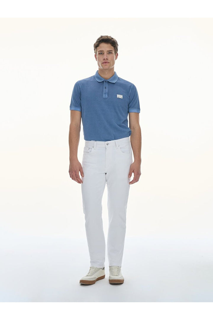 LTB Pantalon taille mi-haute Sawyer Y - Blanc_100