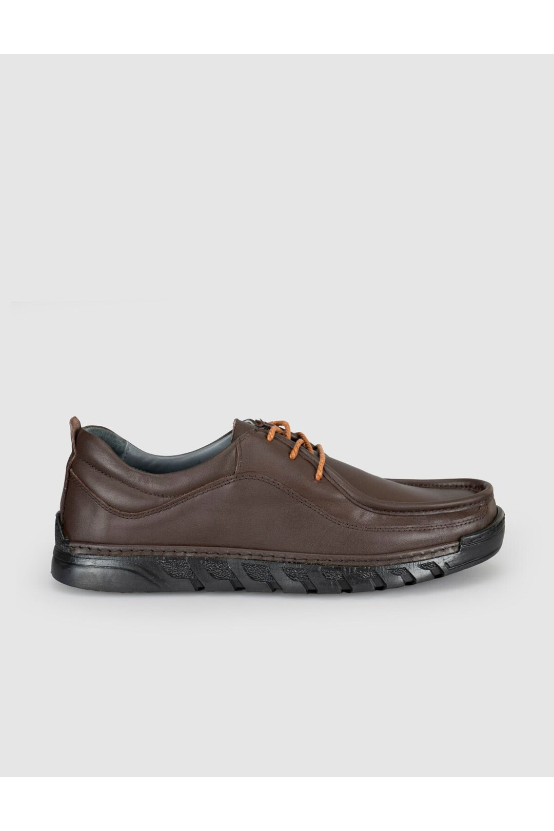 Cabani Shoes Chaussures de confort pour hommes en cuir véritable marron. - Marron