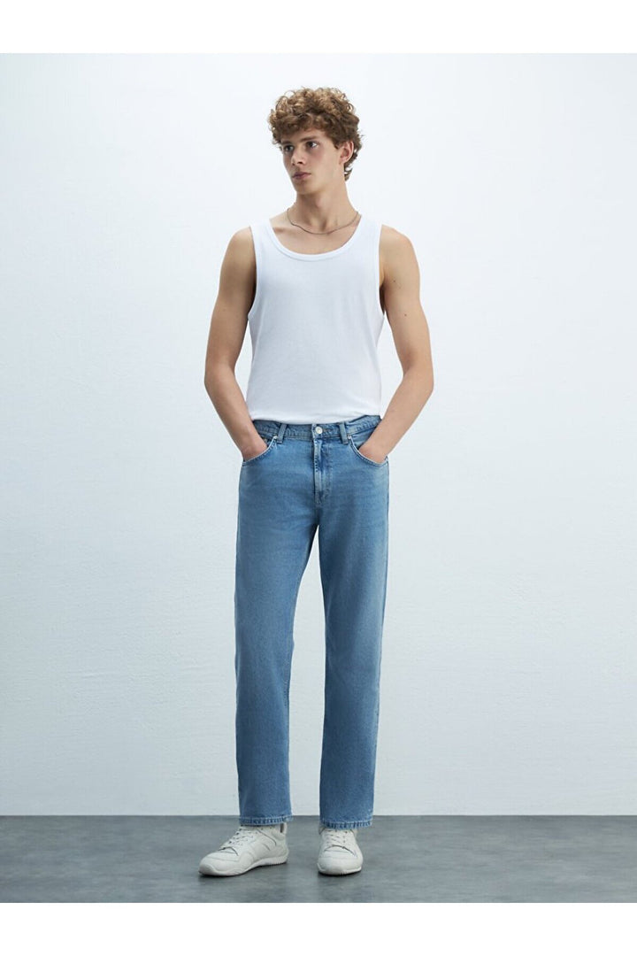 LTB Pantalon en jean Loren uni à taille moyenne