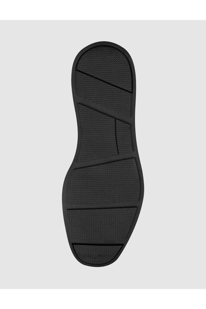 Cabani Shoes Tinano Bottes d'hiver en cuir véritable noires à lacets pour hommes - Multicolore