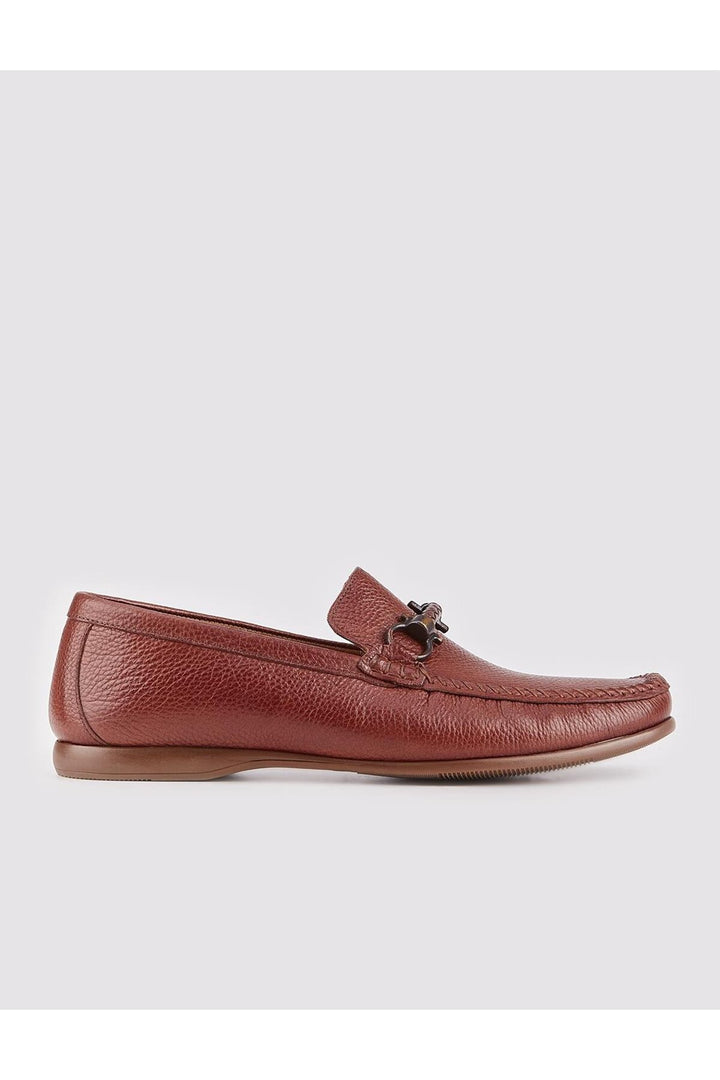 Cabani Shoes Chaussures Loafer pour Homme en Cuir Véritable Marron avec Accessoire de Boucle - Marron