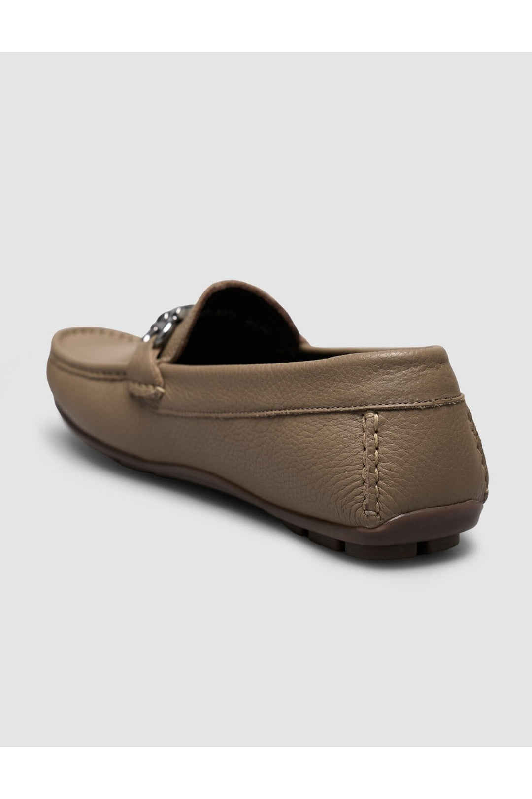 Cabani Shoes Mocassins pour hommes en nubuck vison en cuir véritable - Vison