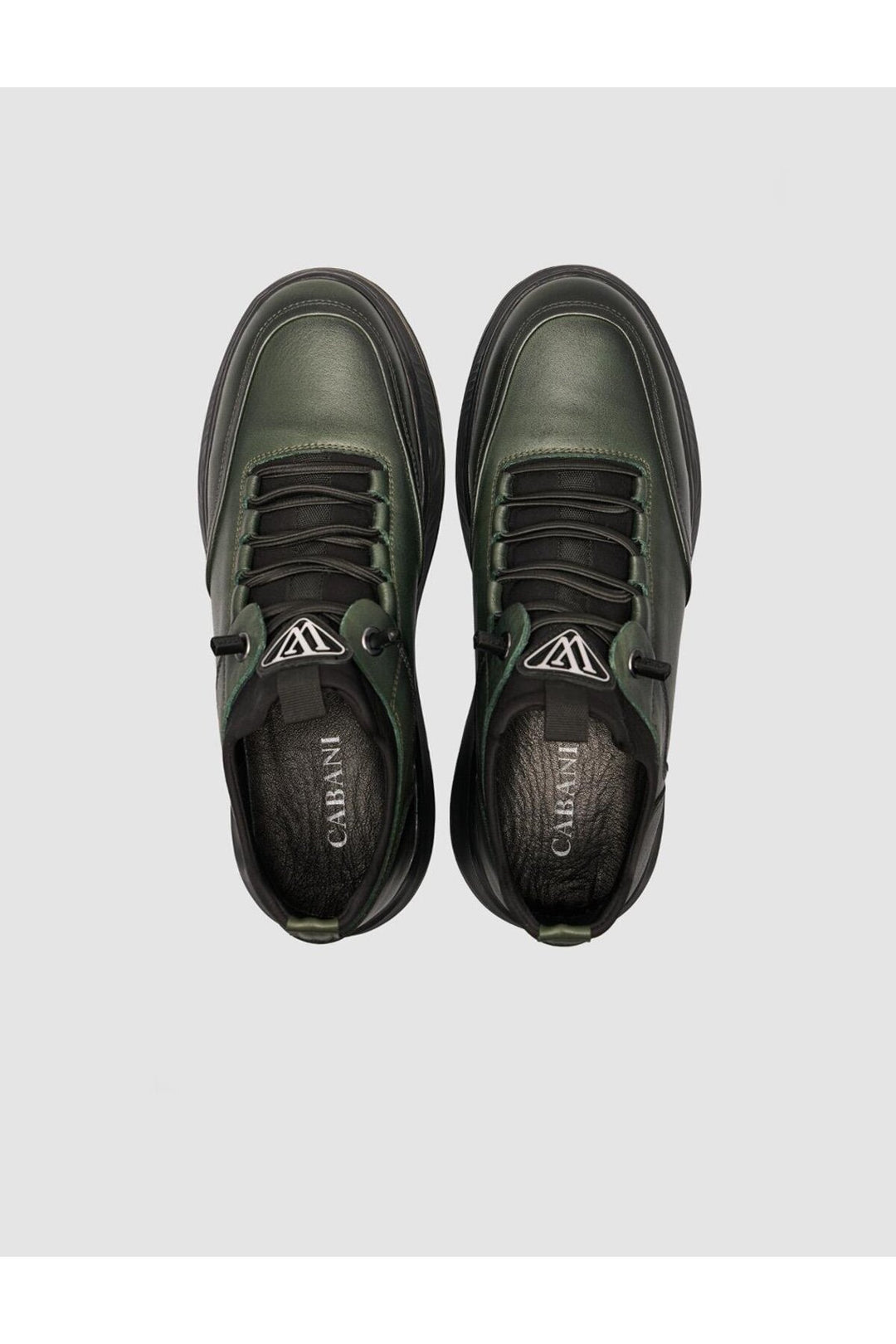 Cabani Shoes Chaussures de sport pour hommes kaki avec lacets - Kaki