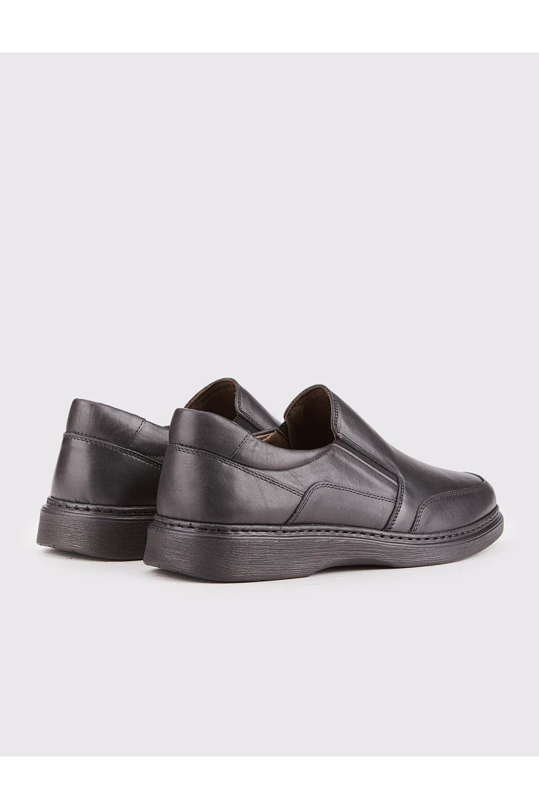 Cabani Shoes Chaussures pour hommes en cuir véritable noires de tous les jours - Multicolore